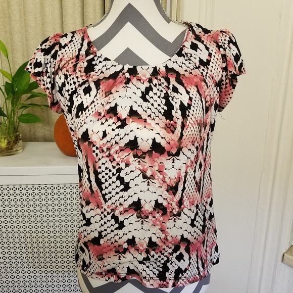 Worthington reptile print blouse - Picture 1 of 7